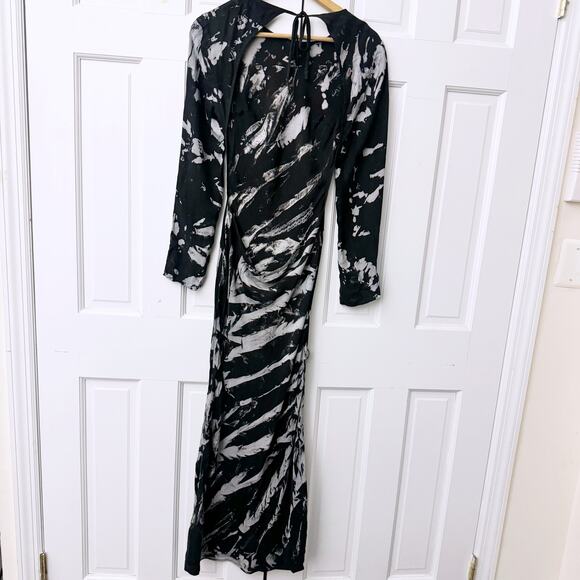 Third Form Twist Through Bias Tie Back Midi Dress - Picture 11 of 13